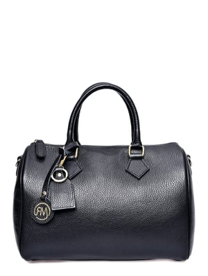 Roberta M Zwart Rundleer Tas