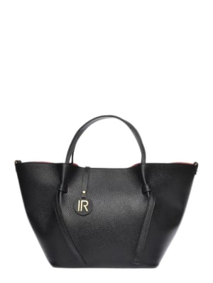 Isabella Rhea Zwart Rundleer Tas