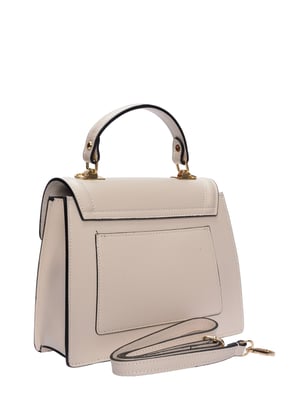 Luisa Vannini Beige Rundleer Tas