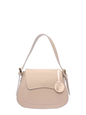 Isabella Rhea Beige Rundleer Tas