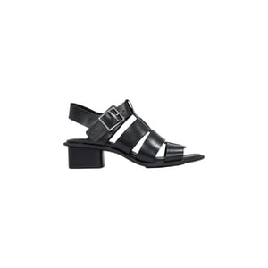 Calvin Klein Jeans Svarta Polyester Platta Sandaler