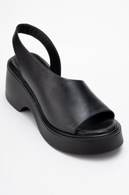 ROY Leren Wedge Sandaal (Dames)
