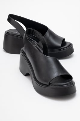 ROY Leren Wedge Sandaal (Dames)