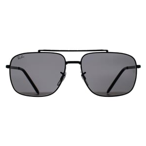 Ray-Ban Rectangle Unisex Polished Black Dark Grey RB3796