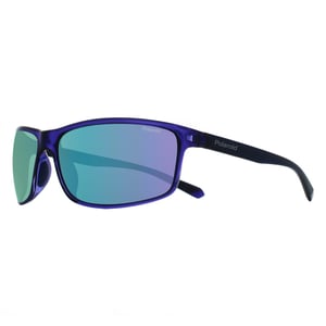 Polaroid Wrap Unisex Blue Grey Green Mirror Polarized PLD 7036/S
