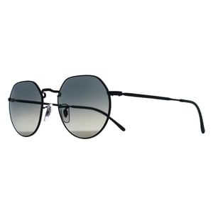 Ray-Ban Round Unisex Polished Black Grey Gradient RB3565 Jack