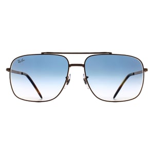 Ray-Ban Rectangle Unisex Rose Gold Blue Gradient RB3796