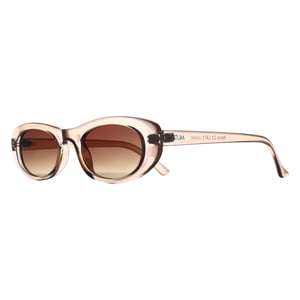 Atum Oval Womens Shiny Transparent Beige Silver Brown Gradient Noctis