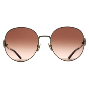 Gucci Round Womens Gold Brown Gradient GG2047S