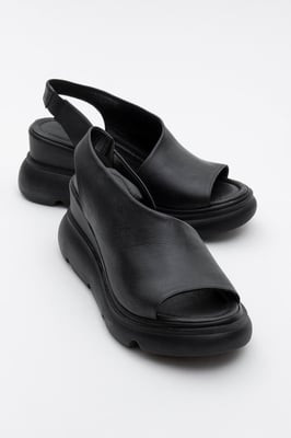 Agusto Leren Plateau Sandaal (Dames)