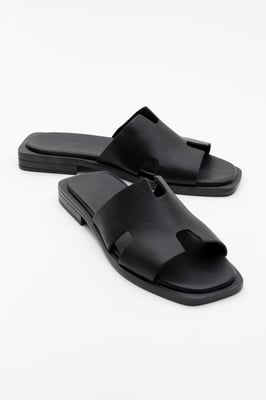 Jez Läder Slide Sandal (Women)