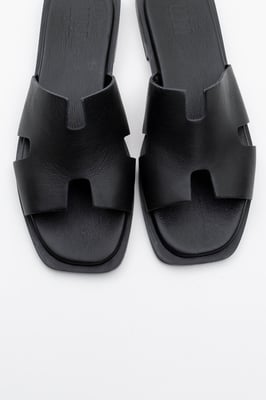 Jez Läder Slide Sandal (Women)