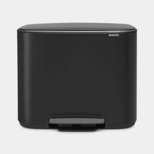 Brabantia Bo pedaalemmer 11 + 23 liter matt black