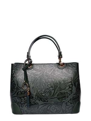 Anna Luchini Groen Rundleer Tas