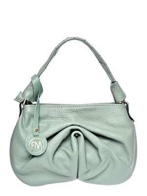 Roberta M Groen Rundleer Tas