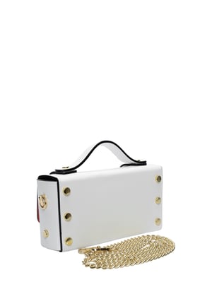 Isabella Rhea Wit Rundleer Tas