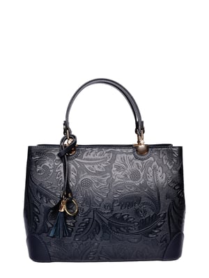 Anna Luchini Blauw Rundleer Tas
