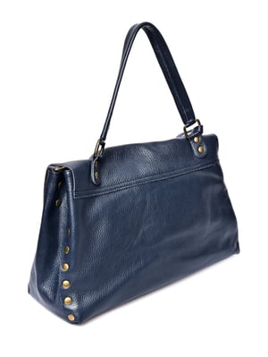 Anna Luchini Blauw Rundleer Tas