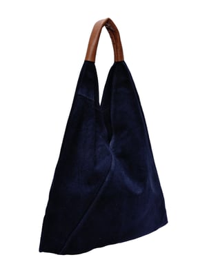 Anna Luchini Blauw Rundleer Tas