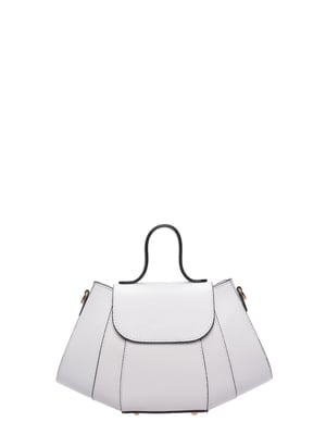 Luisa Vannini Wit Rundleer Tas