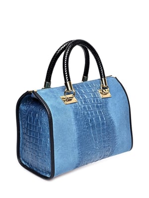 Isabella Rhea Blauw Rundleer Tas
