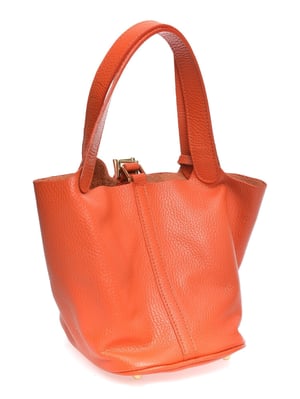 Anna Luchini Oranje Rundleer Tas