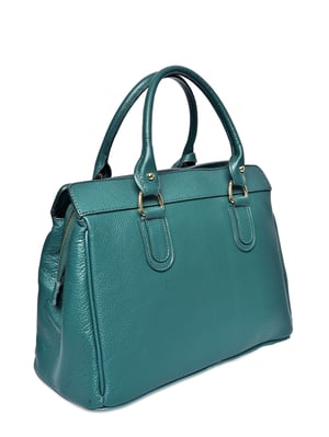 Roberta M Groen Rundleer Tas