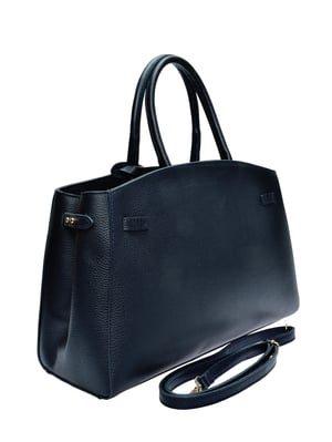 Anna Luchini Blauw Rundleer Tas
