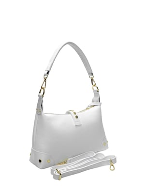 Anna Luchini Wit Rundleer Tas