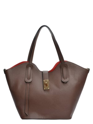 Isabella Rhea CHOCOLADE Rundleer Tas