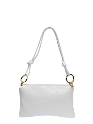 Anna Luchini Wit Rundleer Tas