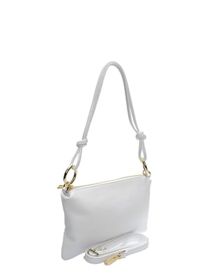 Anna Luchini Wit Rundleer Tas