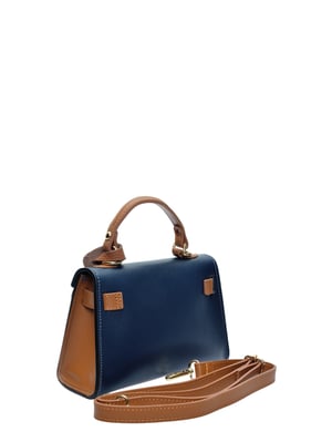 Isabella Rhea Tweekleurig Rundleer Tas