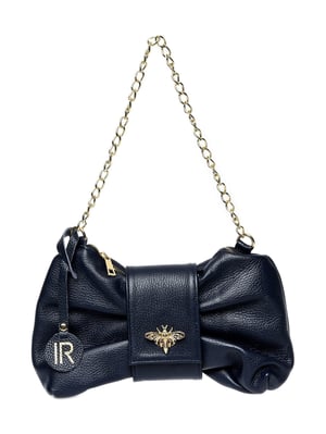 Isabella Rhea Blauw Rundleer Tas