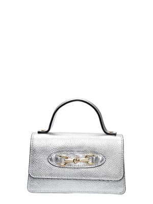 Isabella Rhea Zilver Rundleer Tas