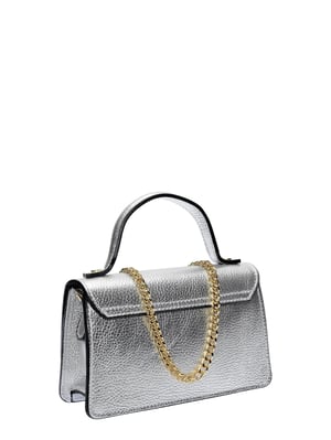 Isabella Rhea Zilver Rundleer Tas