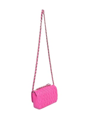 Luisa Vannini Fuchsia Rundleer Tas