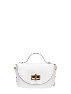 Anna Luchini Wit Rundleer Tas