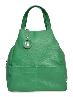 Anna Luchini Groen Rundleer Tas