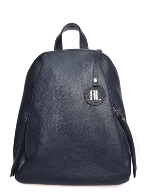 Anna Luchini Blauw   Rundleer Tas
