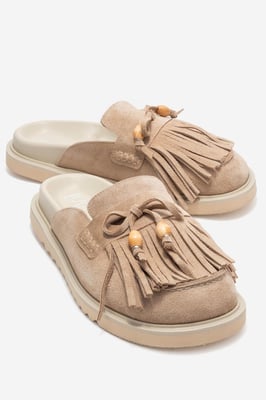 Carol Tassel Läder-Mule