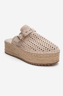 Louis Leren Plateau Sandaal