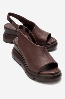 Agusto Leren Plateau Sandaal (Dames)