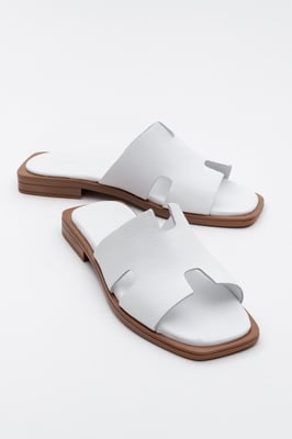 Jez Leer Slide Sandaal (Women)