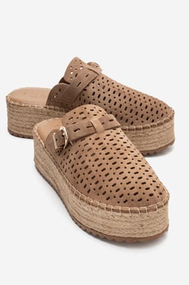 Louis Leren Plateau Sandaal