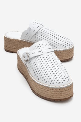 Louis Leren Plateau Sandaal