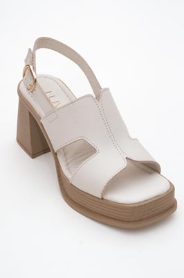 Zennia Leer Platform Sandaal (Women)