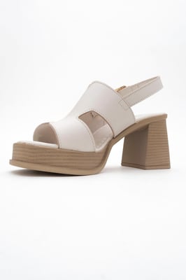 Zennia Leer Platform Sandaal (Women)