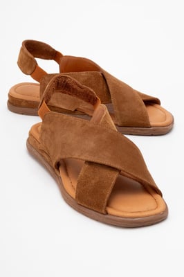Broods Elastisch Leren Instap Sandalen (Dames)