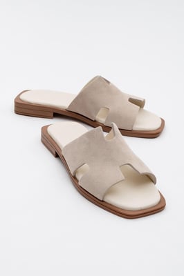Jez Leer Slide Sandaal (Women)